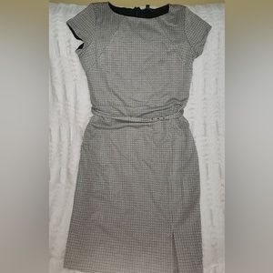 Belted Plaid Express dress